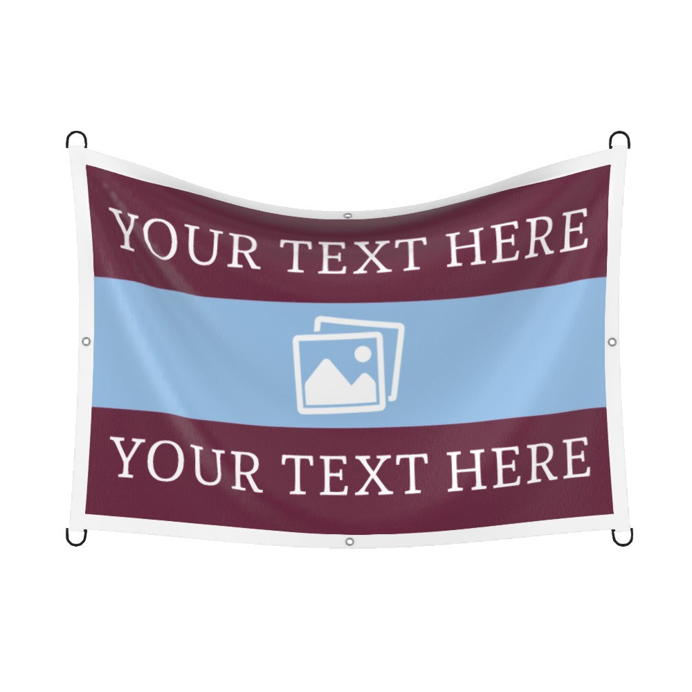 Aston Villa Custom Printed Football Flag