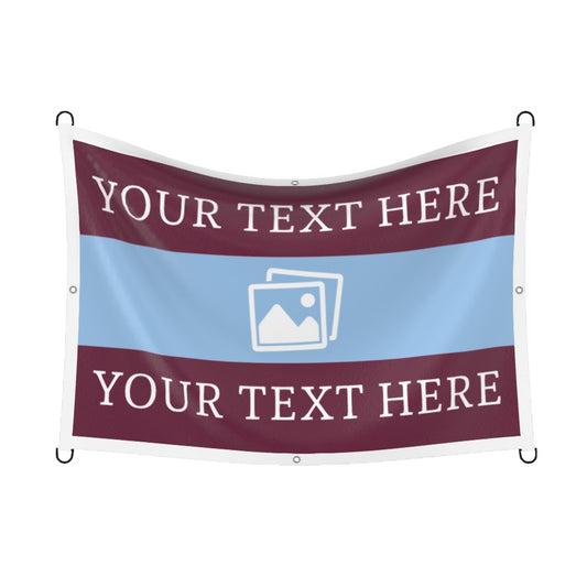 Aston Villa Custom Printed Football Flag