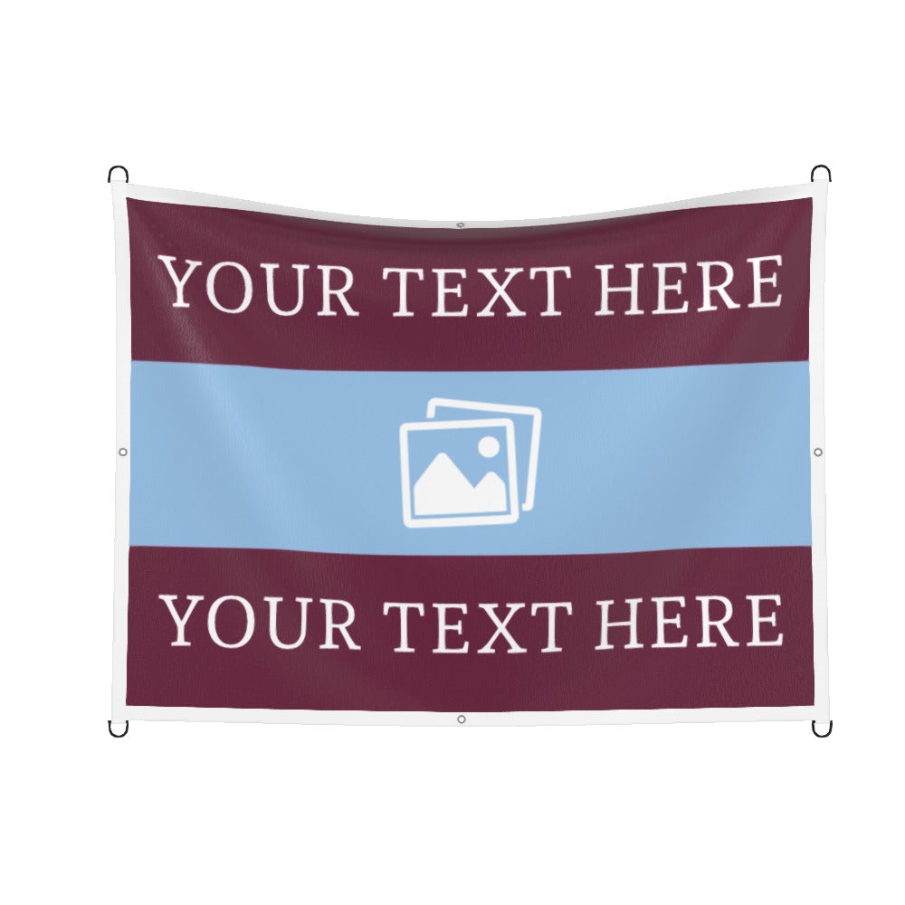 Aston Villa Custom Printed Football Flag