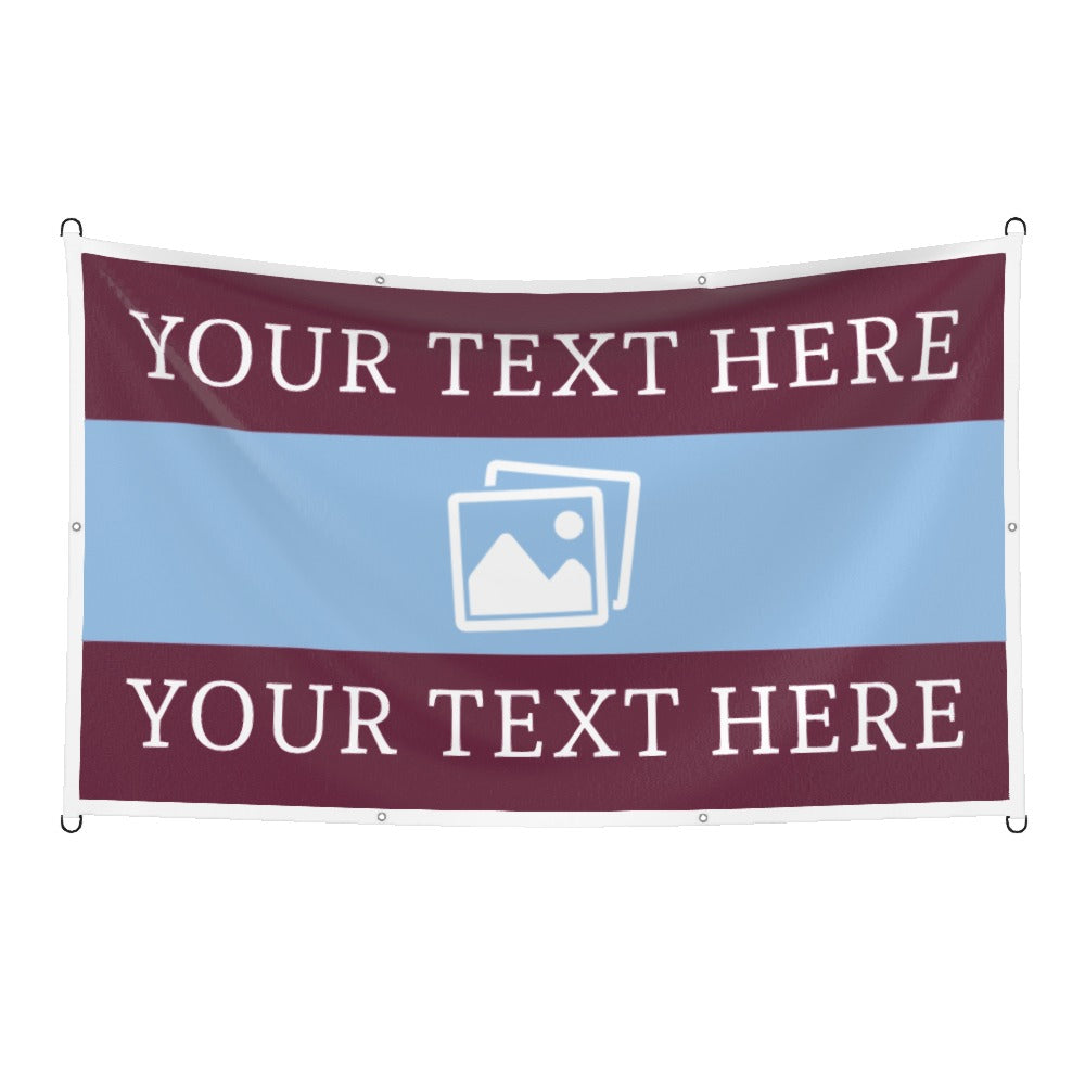Aston Villa Custom Printed Football Flag