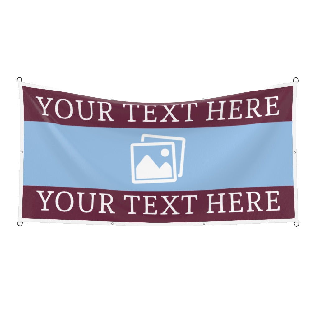 Aston Villa Custom Printed Football Flag