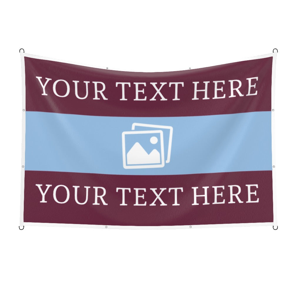Aston Villa Custom Printed Football Flag