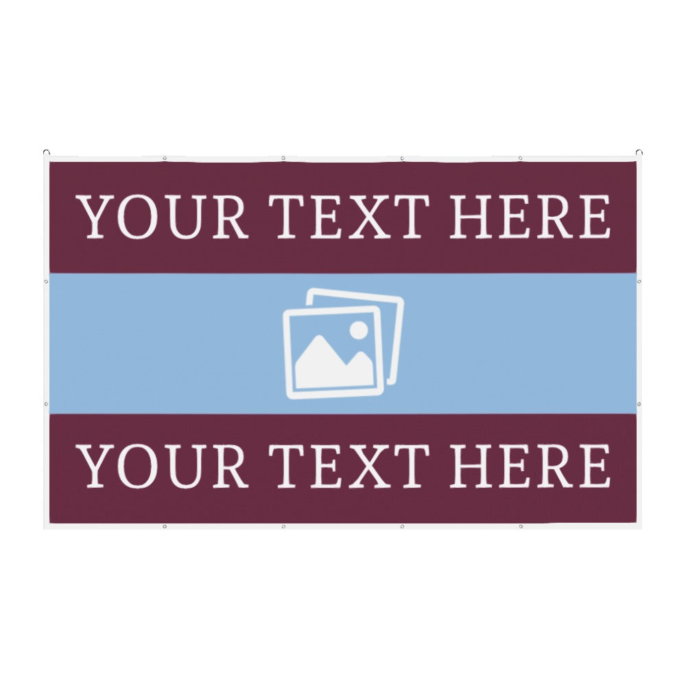 Aston Villa Custom Printed Football Flag