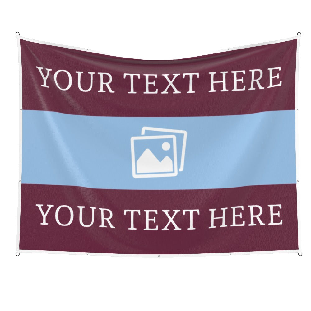 Aston Villa Custom Printed Football Flag