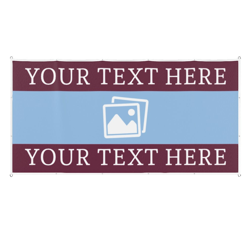 Aston Villa Custom Printed Football Flag