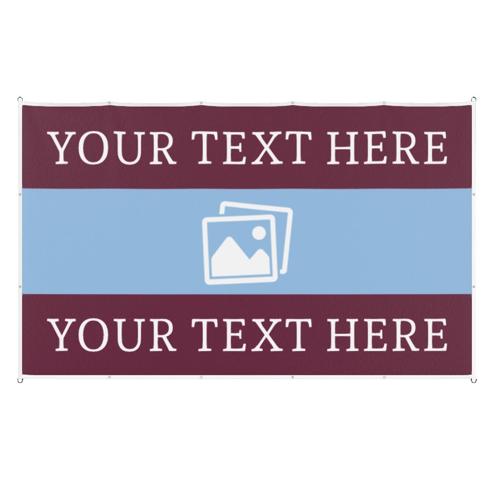 Aston Villa Custom Printed Football Flag