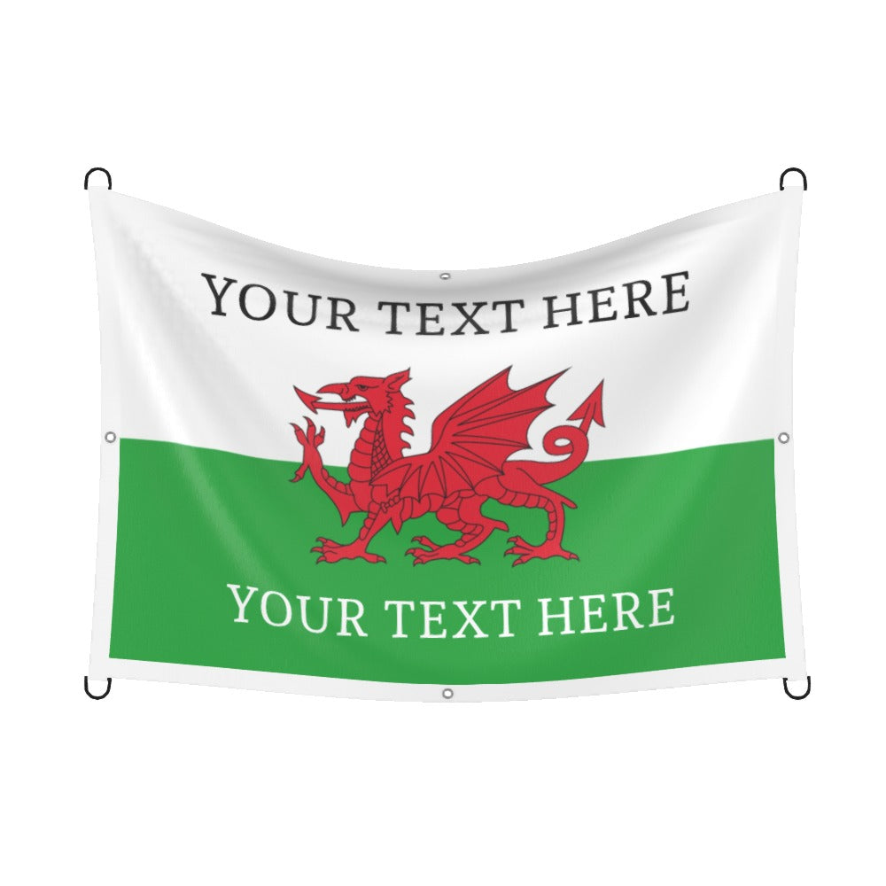 Wales Custom Printed Football Flag