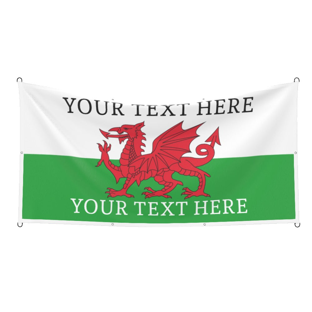 Wales Custom Printed Football Flag