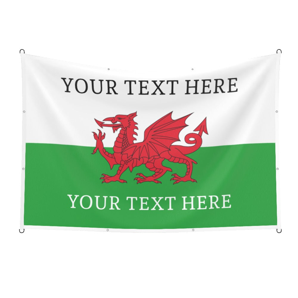 Wales Custom Printed Football Flag