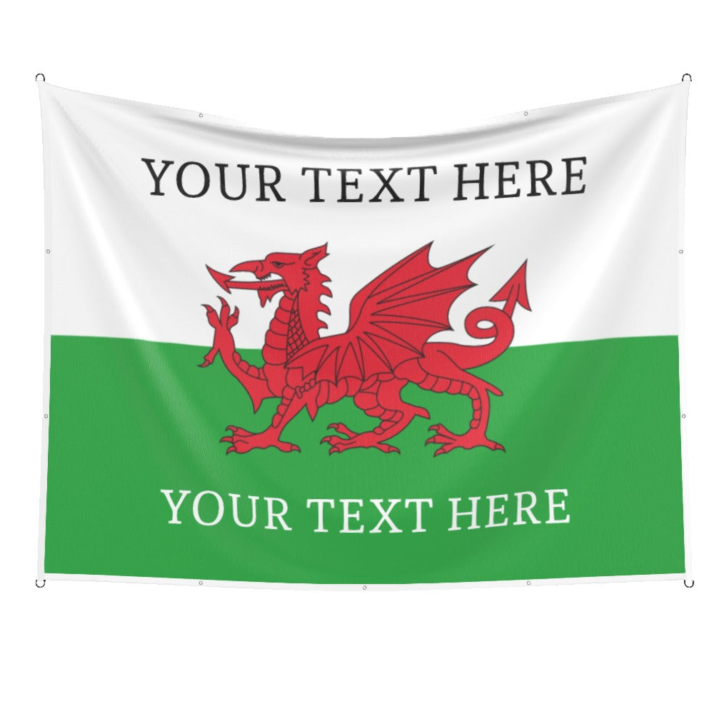 Wales Custom Printed Football Flag