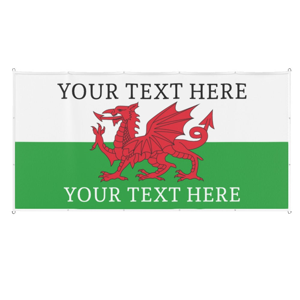 Wales Custom Printed Football Flag