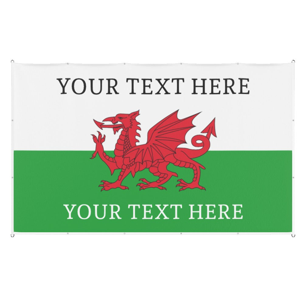 Wales Custom Printed Football Flag