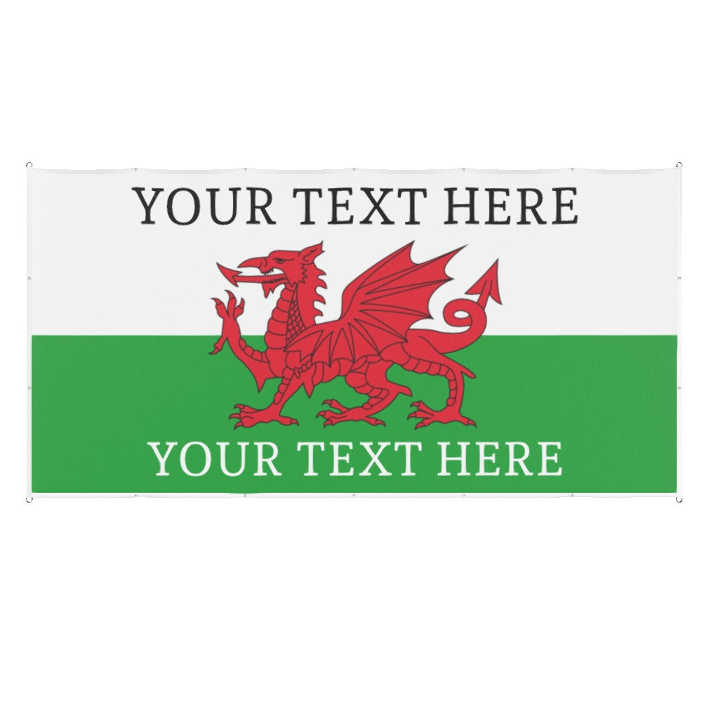 Wales Custom Printed Football Flag