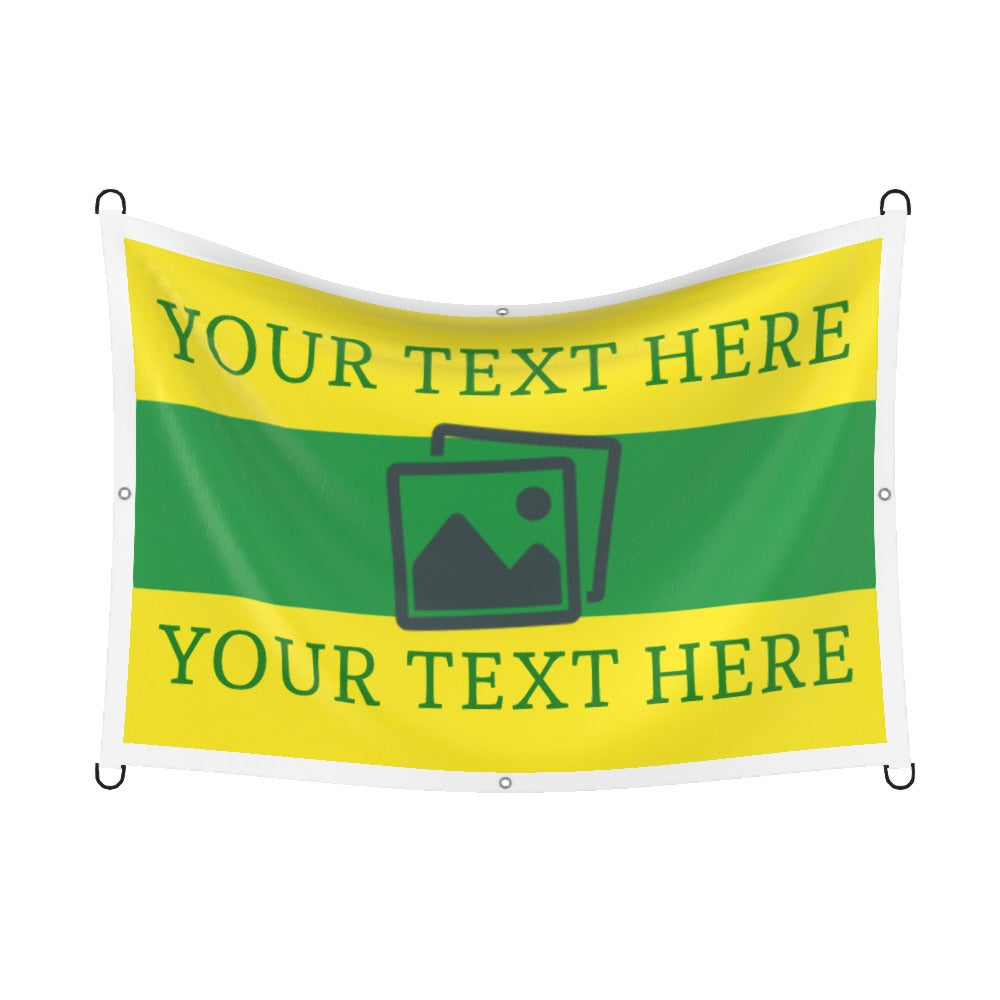Norwich Custom Printed Football Flag