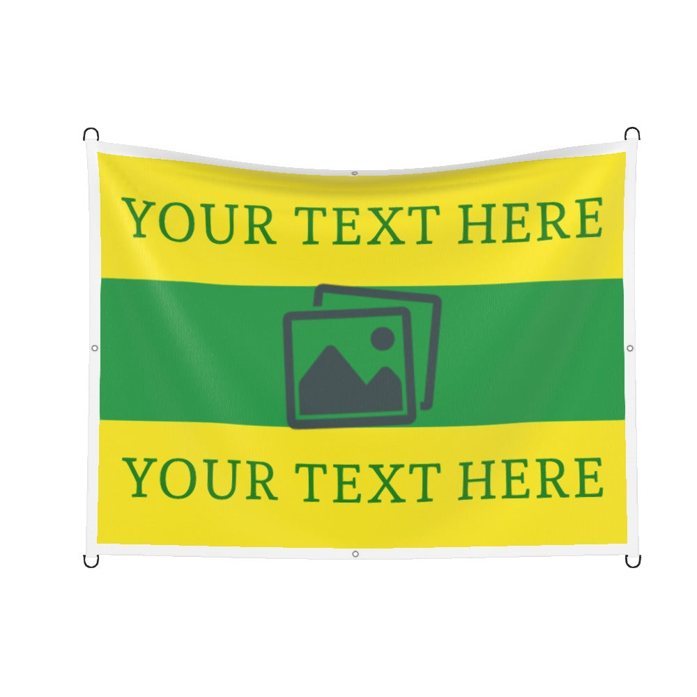 Norwich Custom Printed Football Flag