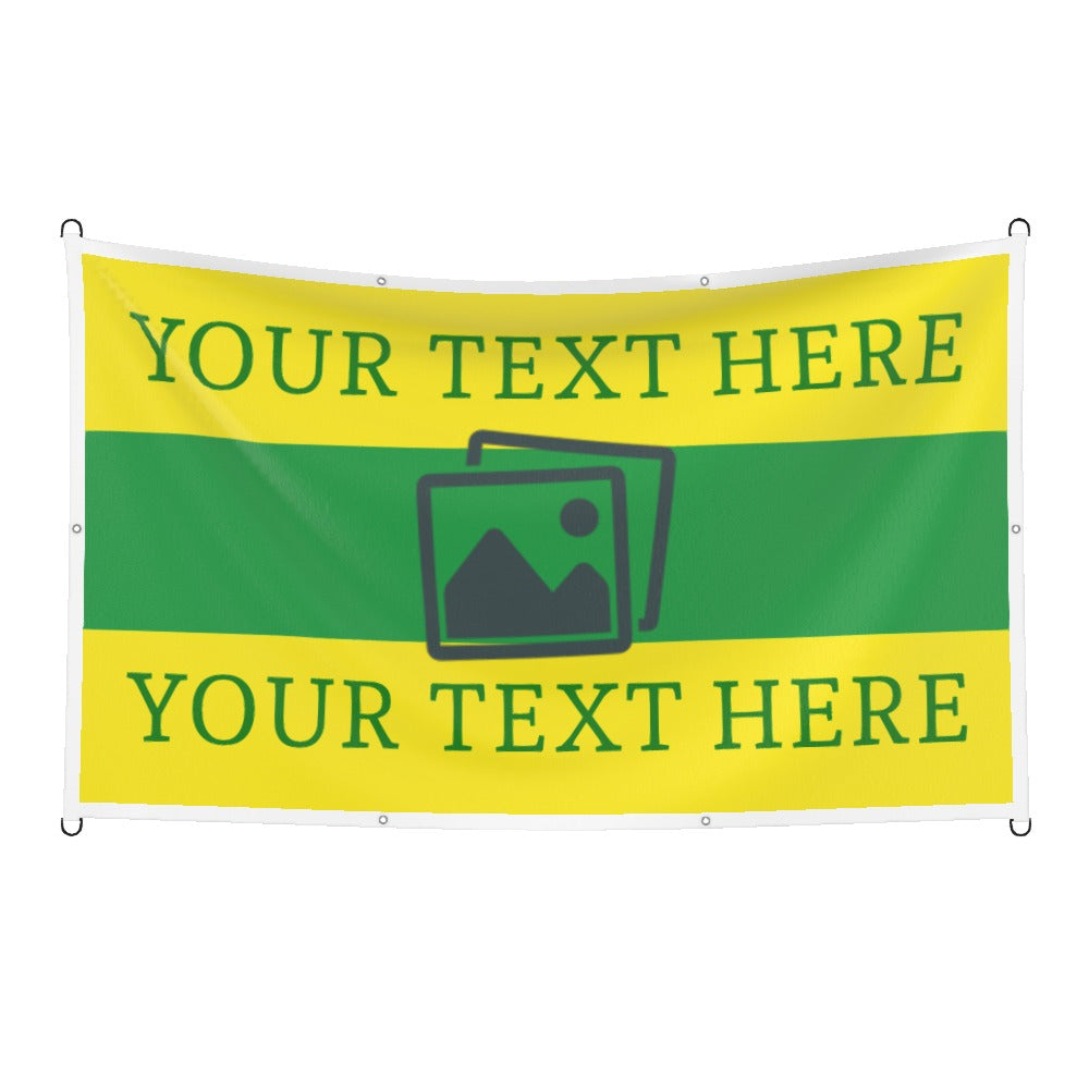 Norwich Custom Printed Football Flag
