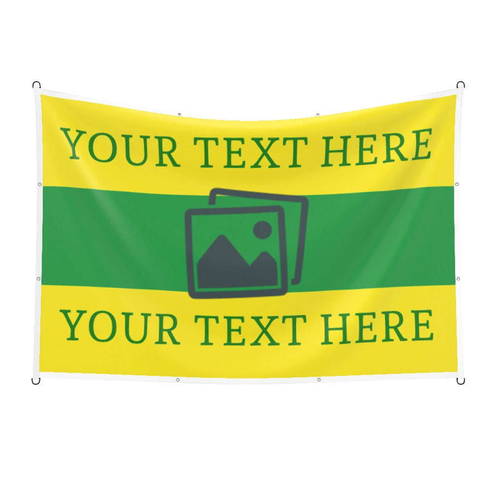 Norwich Custom Printed Football Flag