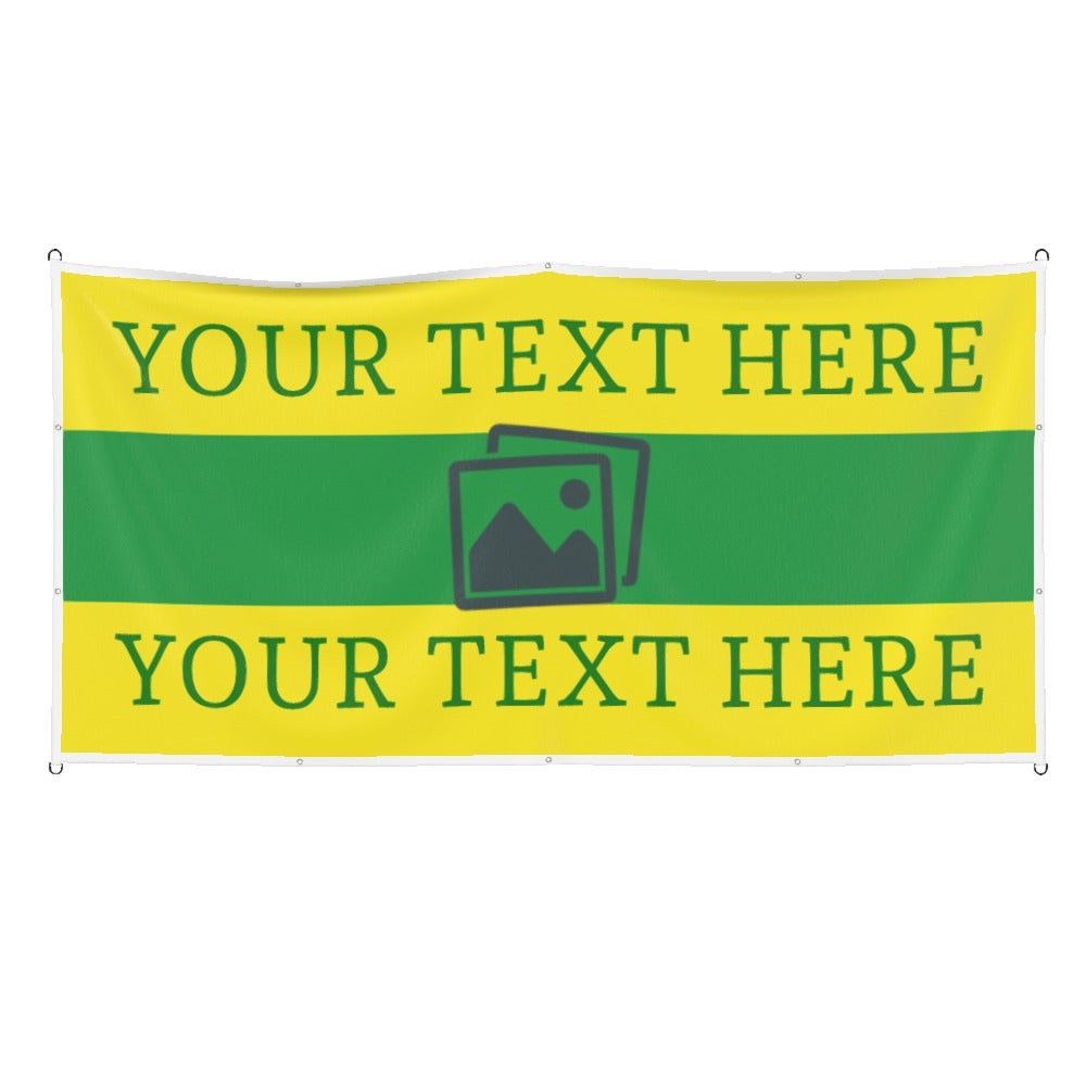 Norwich Custom Printed Football Flag