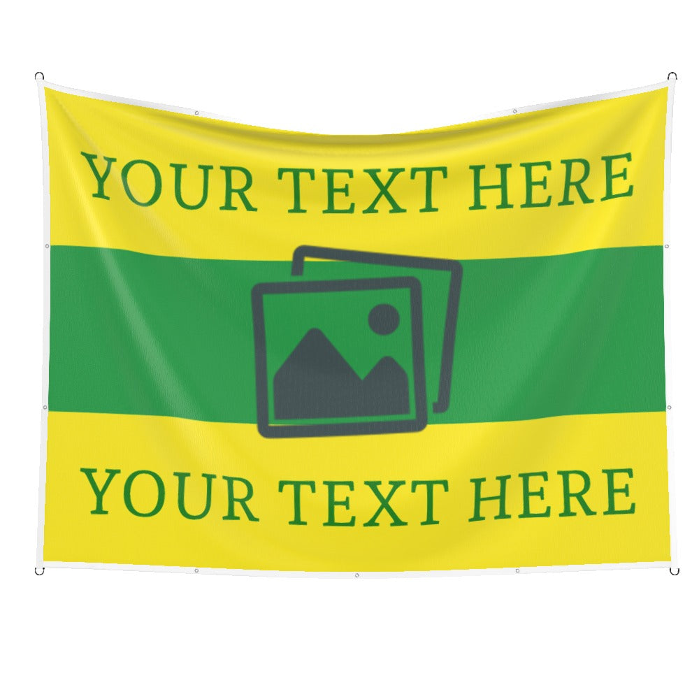 Norwich Custom Printed Football Flag