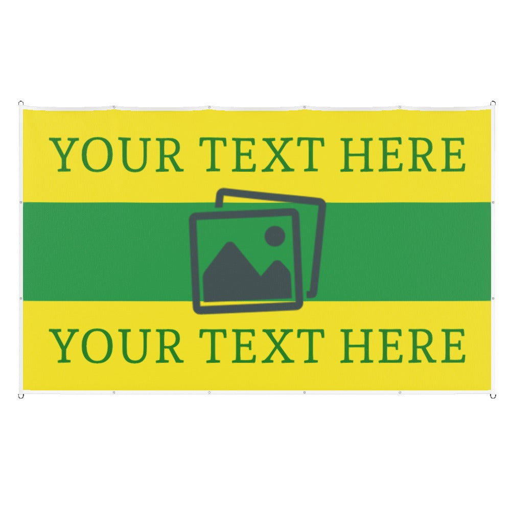 Norwich Custom Printed Football Flag