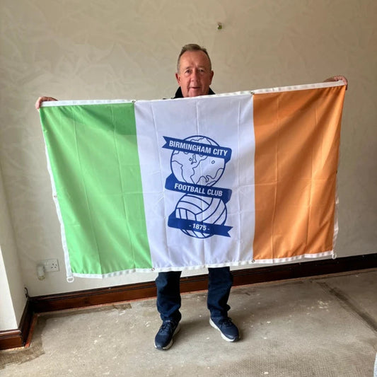 Vertical Tricolour Football Flag