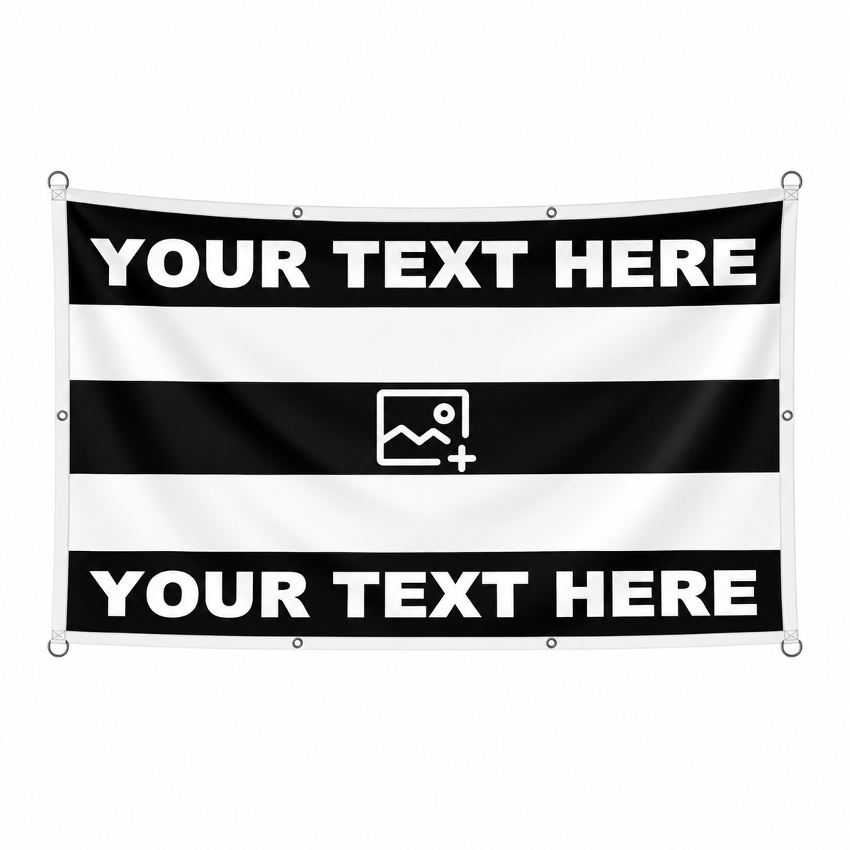 Horizontal Five Stripe Football Flag