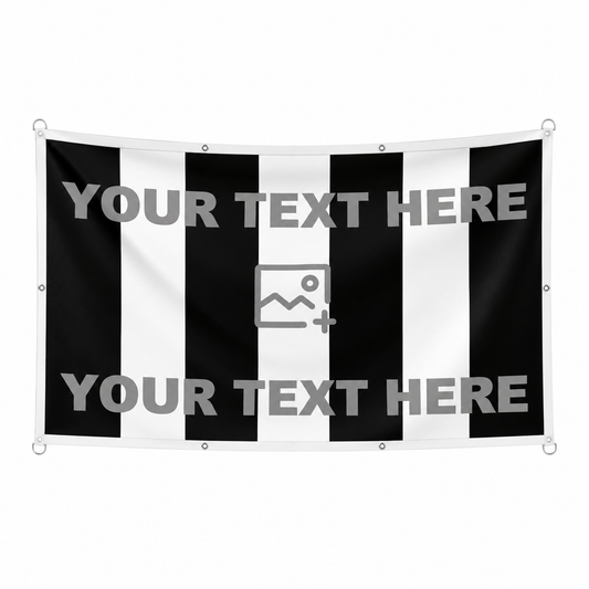 Vertical Seven Stripe Football Flag