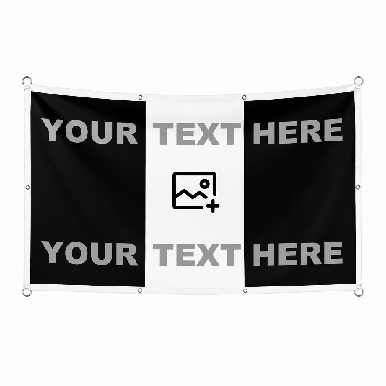 Vertical Tricolour Football Flag
