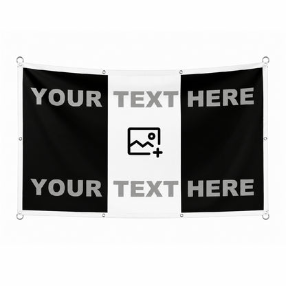 Vertical Tricolour Football Flag