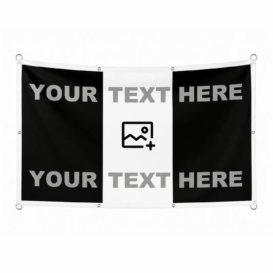 Vertical Tricolour Football Flag