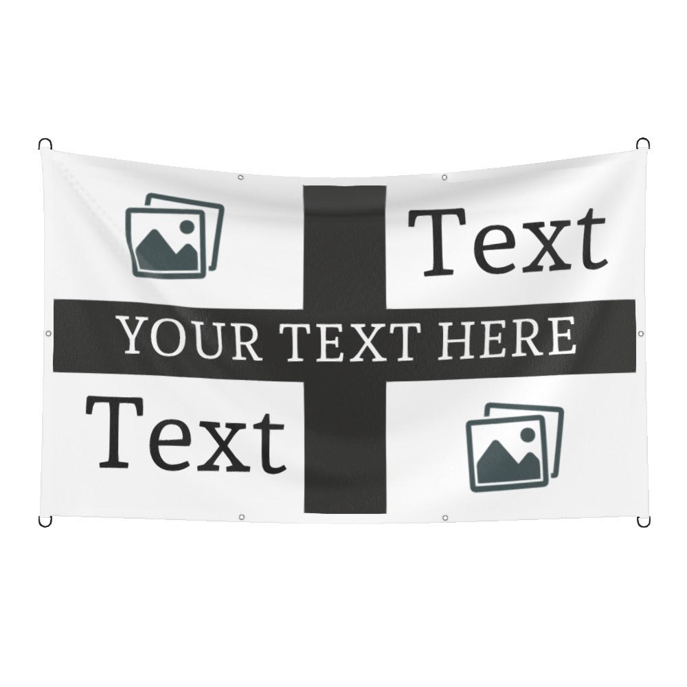 Newcastle Custom Printed Football Flag