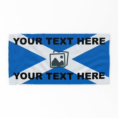 Personalised Scotland Beach Towel