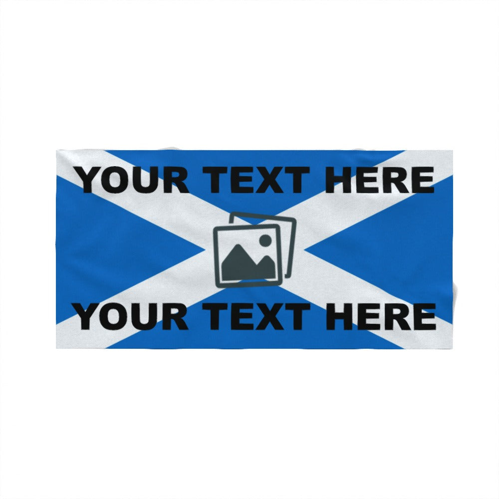 Personalised Scotland Beach Towel