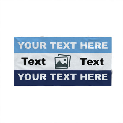 Personalised Man City Beach Towel