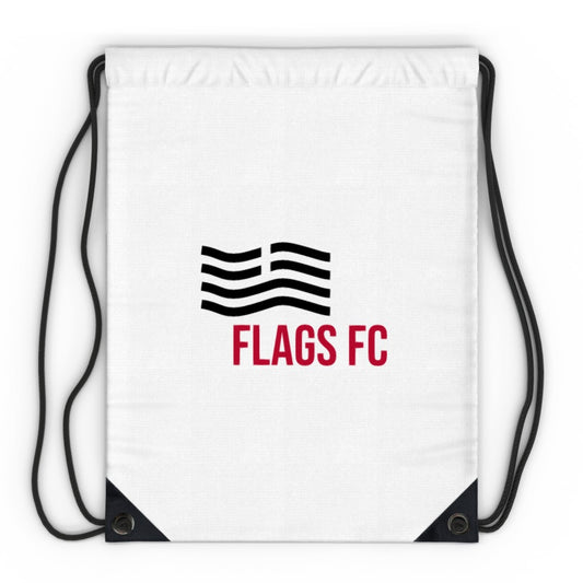 Flags FC Drawstring Bag White