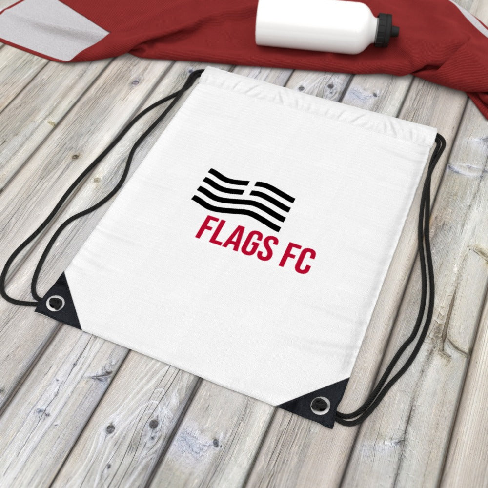 Flags FC Drawstring Bag White