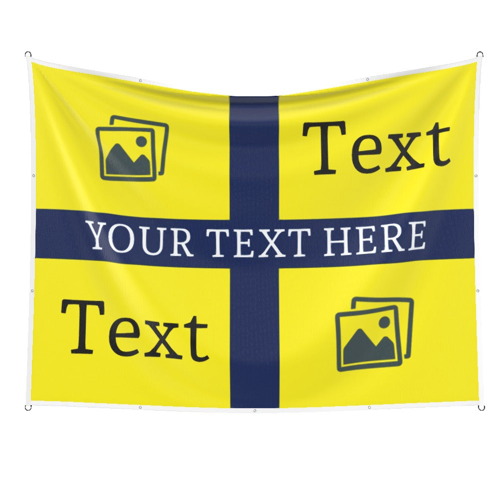 Oxford Custom Printed Football Flag