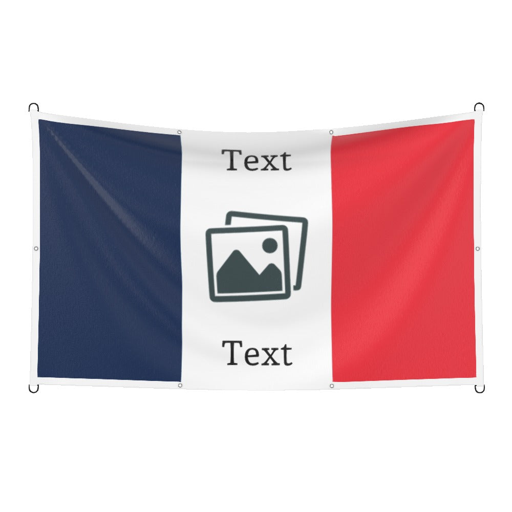 France Custom Printed Football Flag