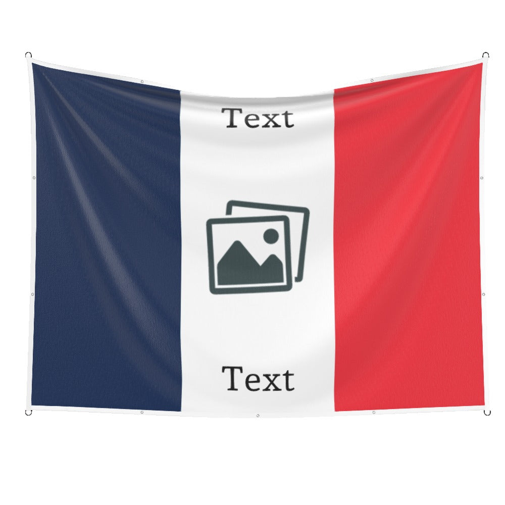 France Custom Printed Football Flag