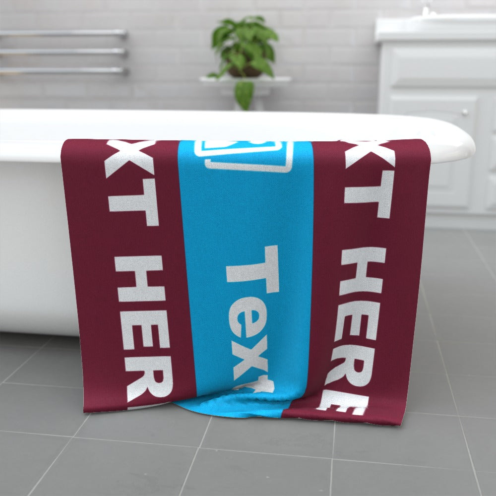 Personalised West Ham Beach Towel