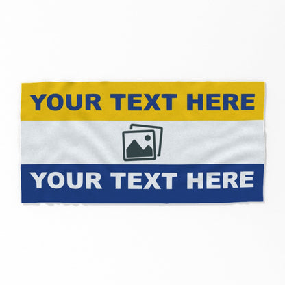 Personalised Leeds Beach Towel