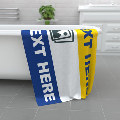 Personalised Leeds Beach Towel