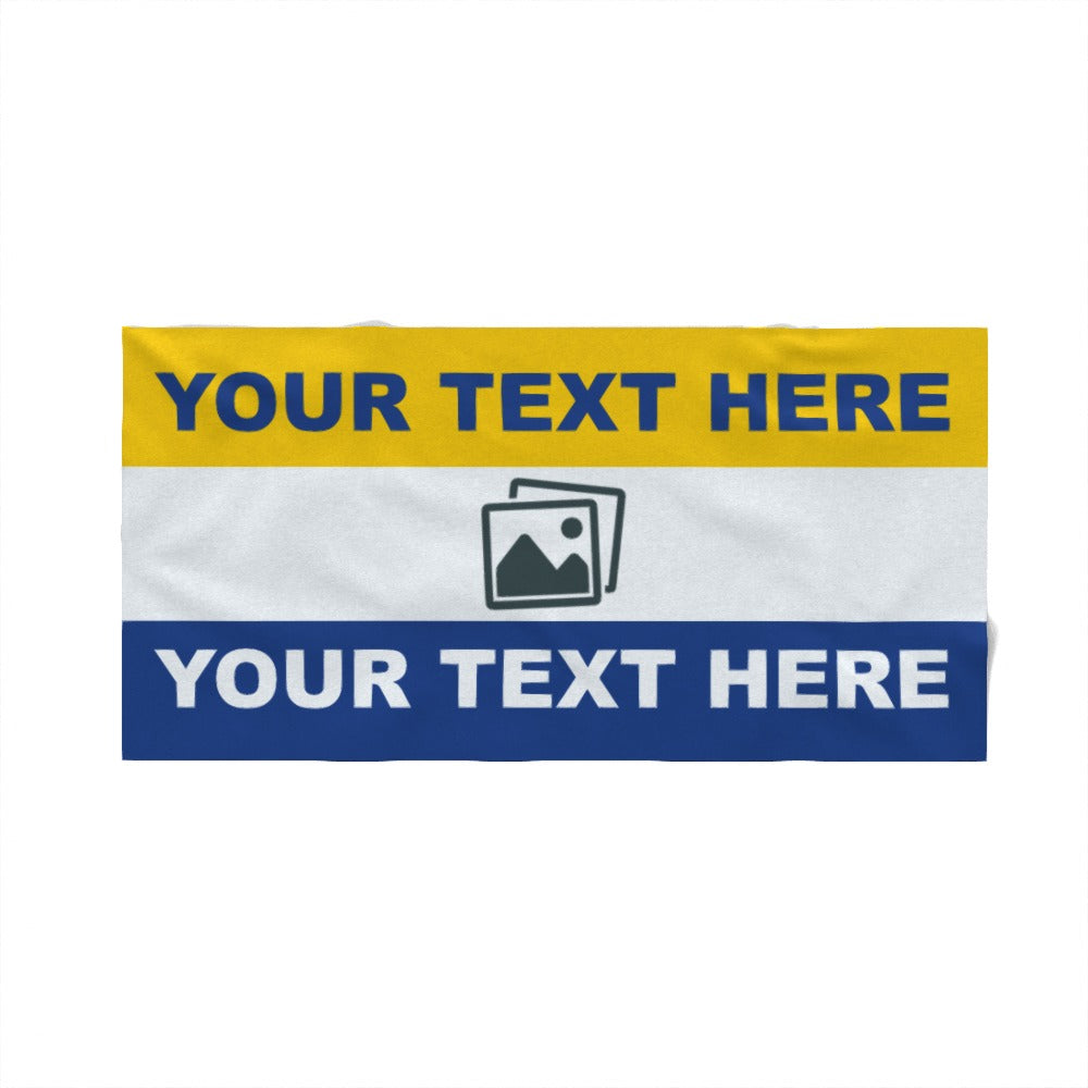 Personalised Leeds Beach Towel