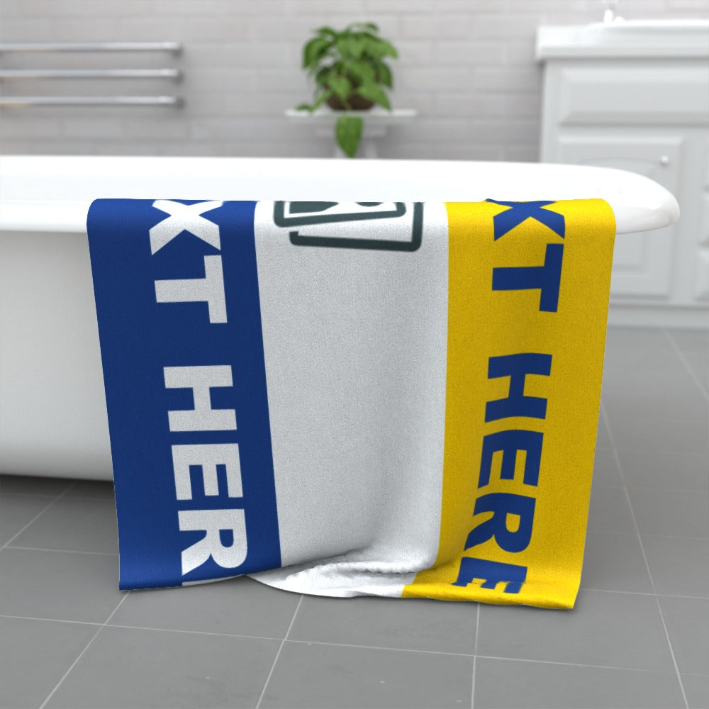 Personalised Leeds Beach Towel