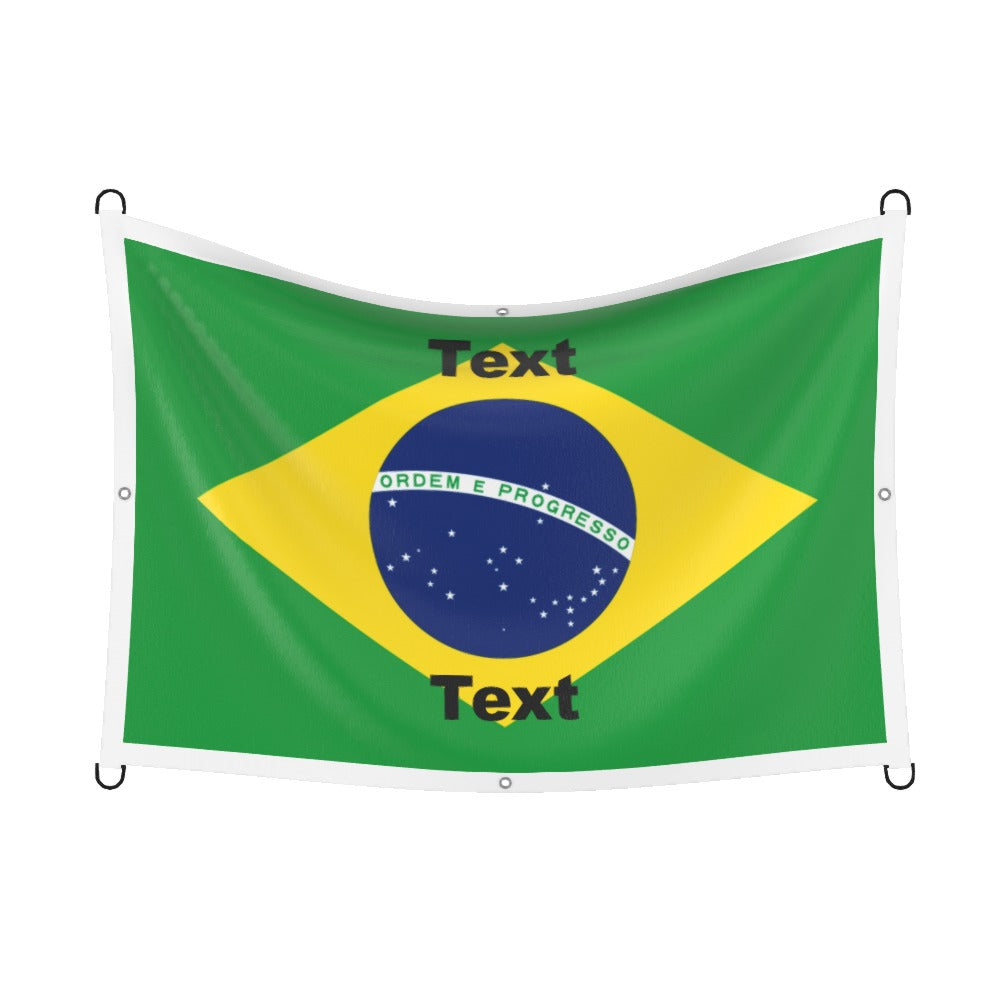 Brazil Custom Printed Football Flag