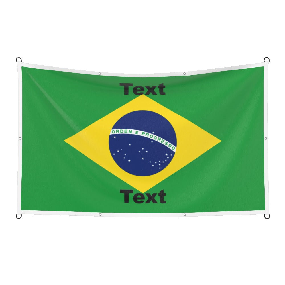 Brazil Custom Printed Football Flag