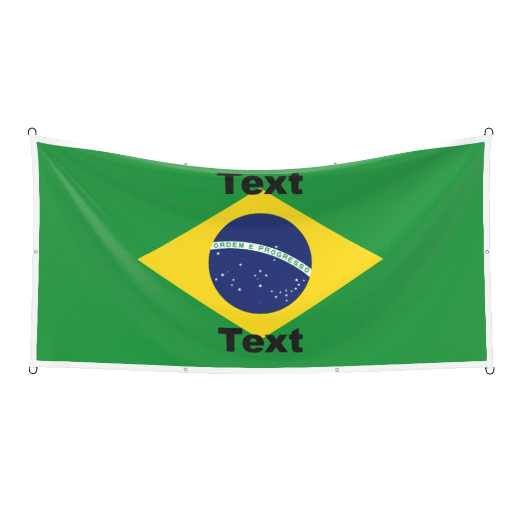 Brazil Custom Printed Football Flag