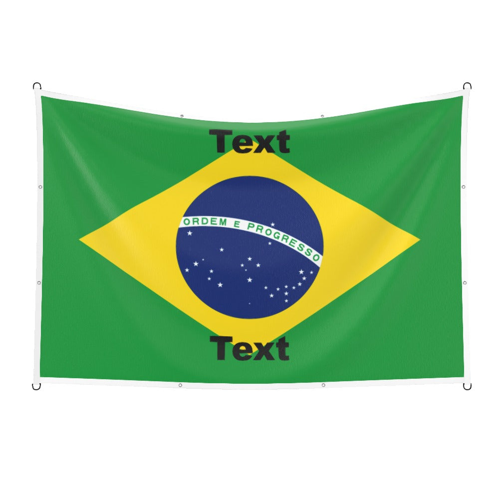 Brazil Custom Printed Football Flag