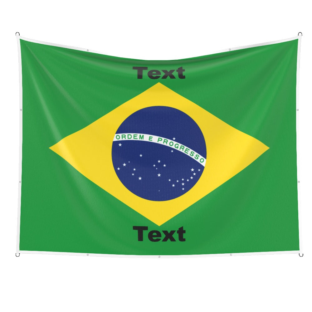 Brazil Custom Printed Football Flag