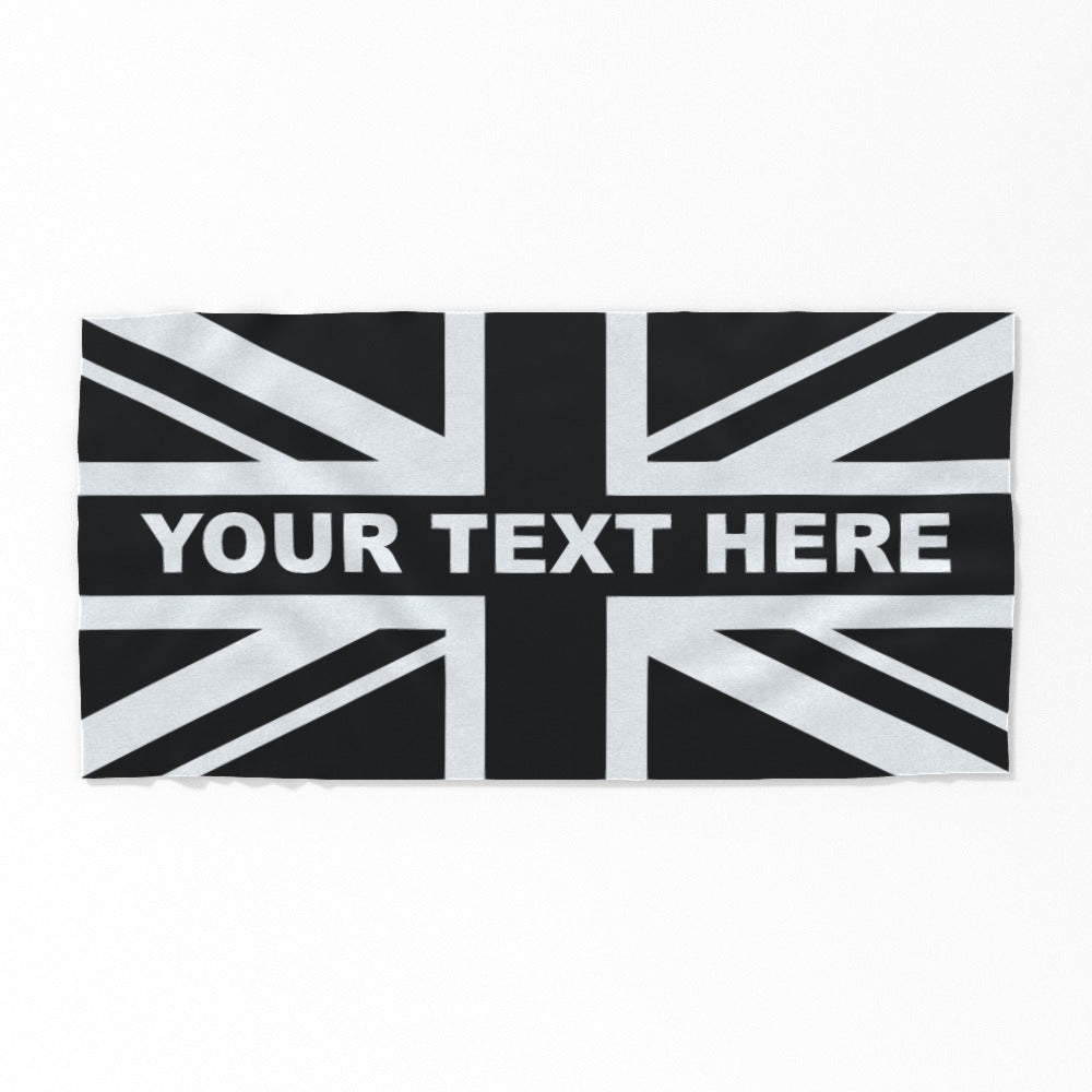 Personalised Newcastle Union Jack Beach Towel